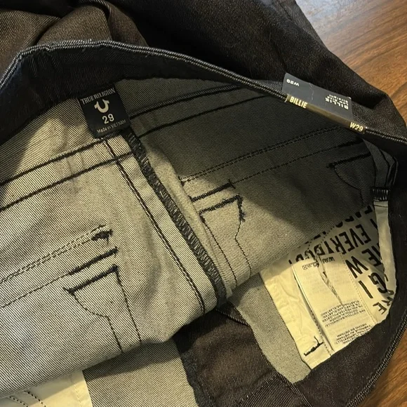 NEW True Religion Size 29 Billie Low Rise Straight Denim Jeans NWT - Picture 4 of 4